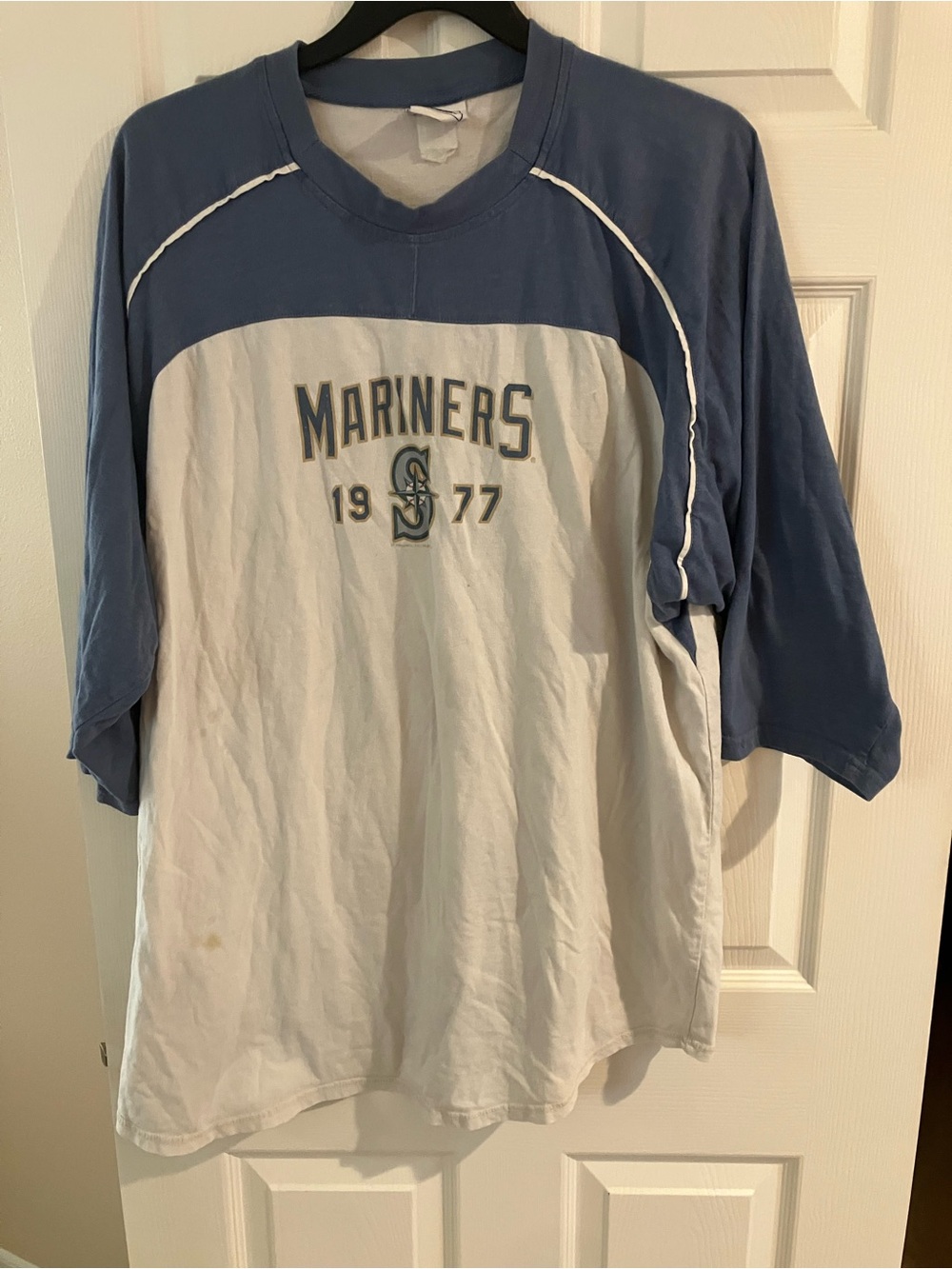 Lee Mariners Raglan Tee - Blue & White